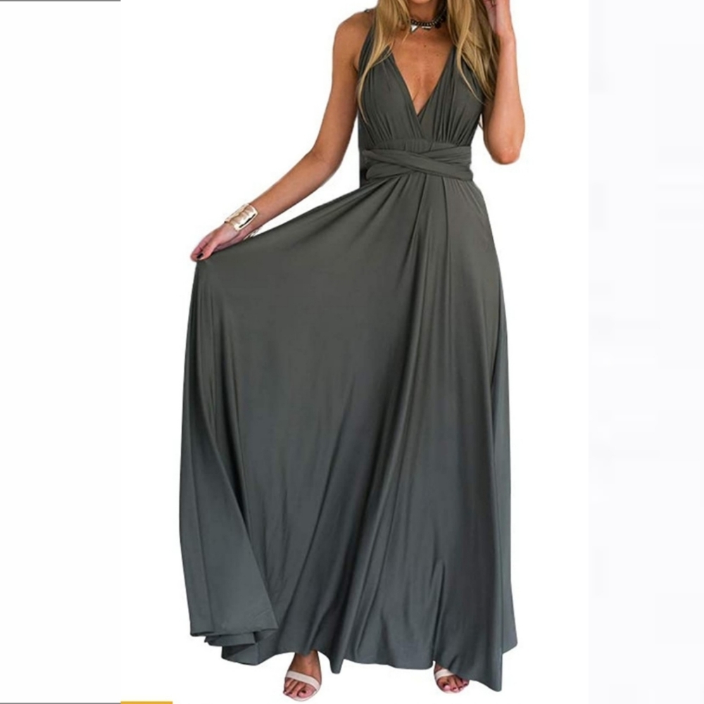 Grey Convertible Dress